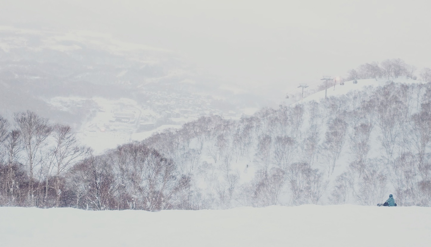 Snowy mountain slope, Niseko