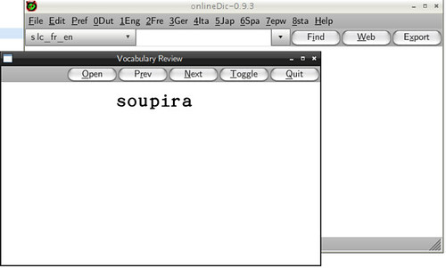 VocReview with only Vocabulary